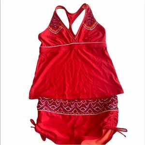 Athleta swim suit tankini size large